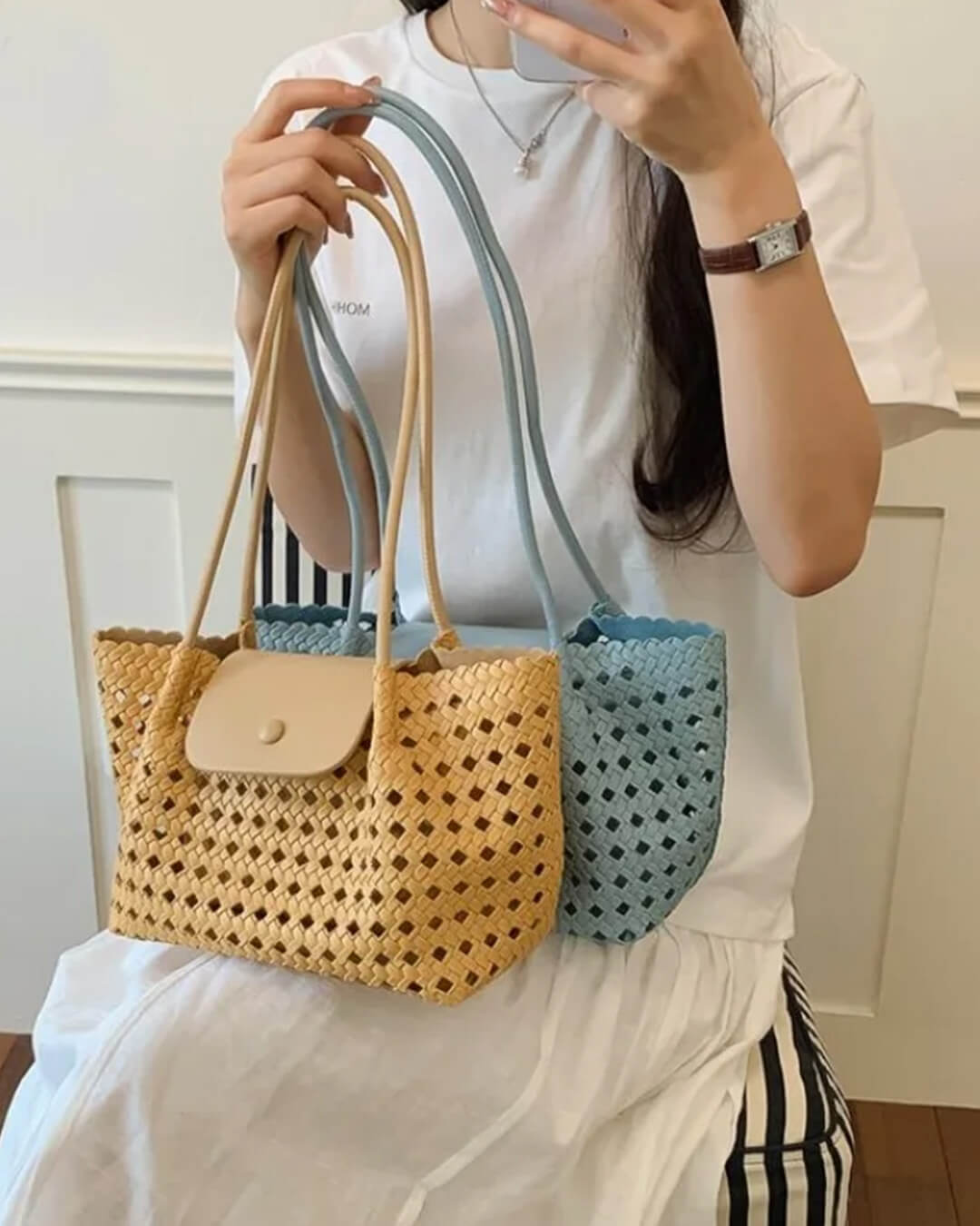 SOERA Marina Embossed Shoulder Bag - Bag - SOERA-115459-BLU-OS-03907 Blue