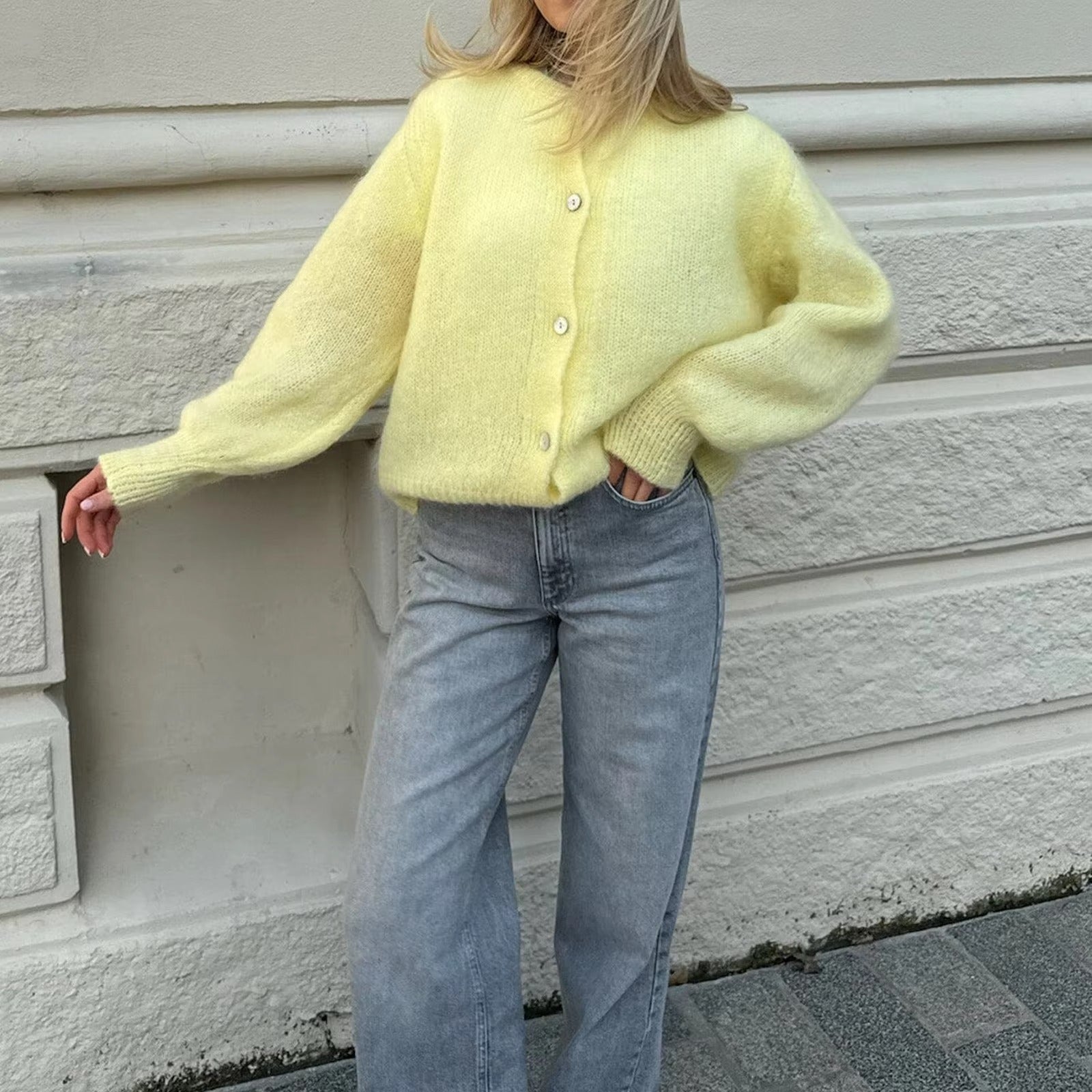 SOERA Hazel Soft Knit Cardigan - Cardigans - 3256809862684170-;xf1763778892230646539 Yellow S