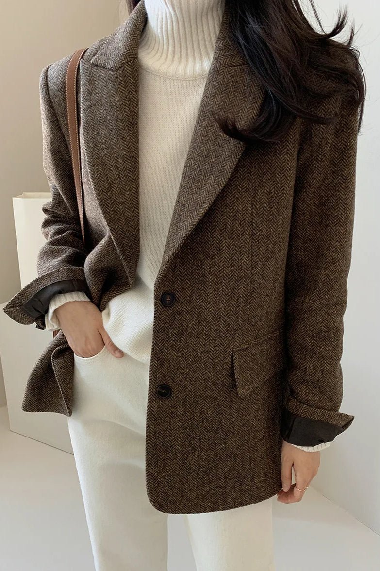 SOERA Belle Oversized - fit Blazer - Jackets - Wa1770276357228387924 Brown L
