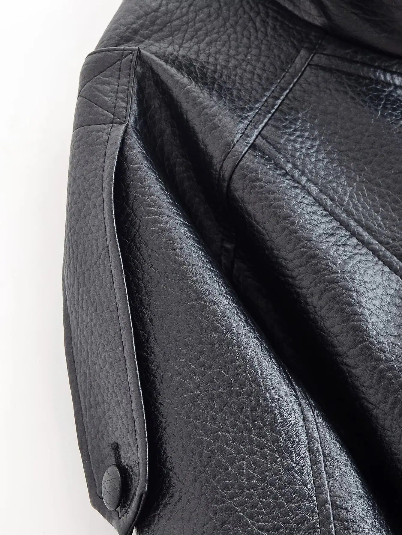 SOERA Carla Asymmetrical Leather Jacket - Jackets - Black M