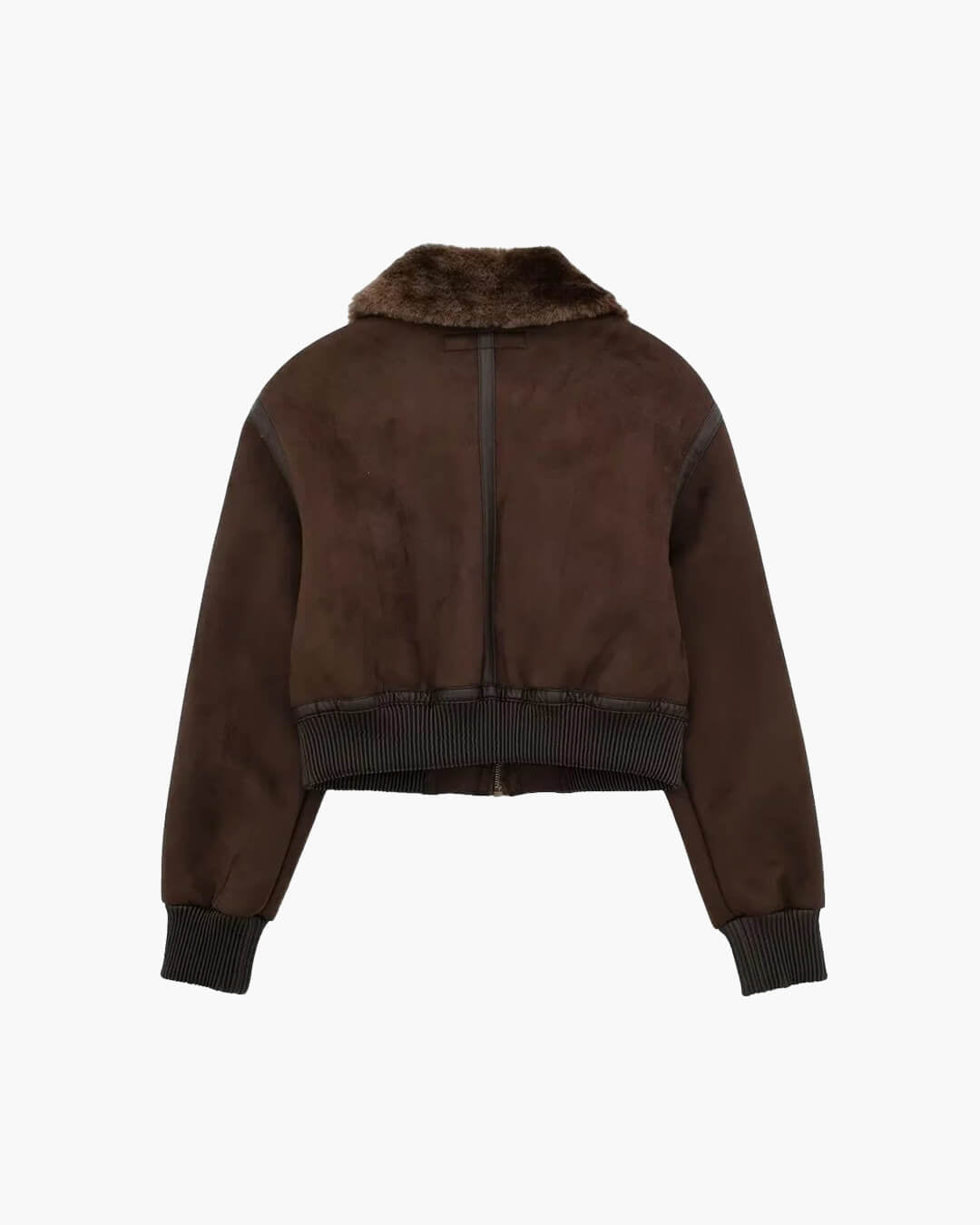 SOERA Esme Suede Short Bomber Jacket - Jackets - 1005006086971689-;pB1764703453922611997 Brown M