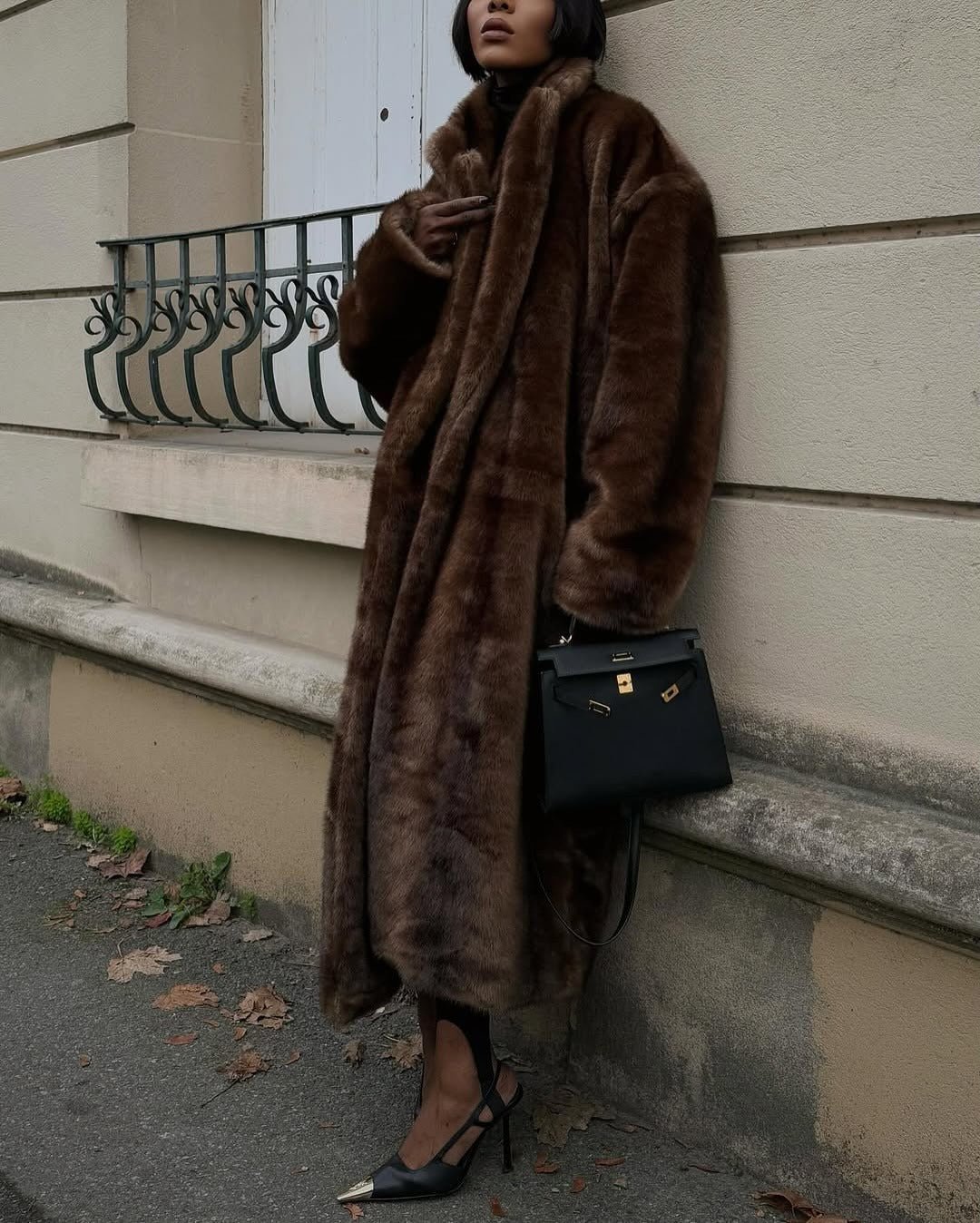 SOERA Lucie Faux Fur Maxi Coat - Jackets - kR1764442362180128607 M