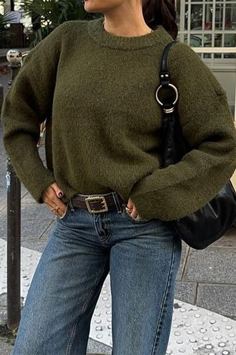 Angela Ribbed Knit Sweater