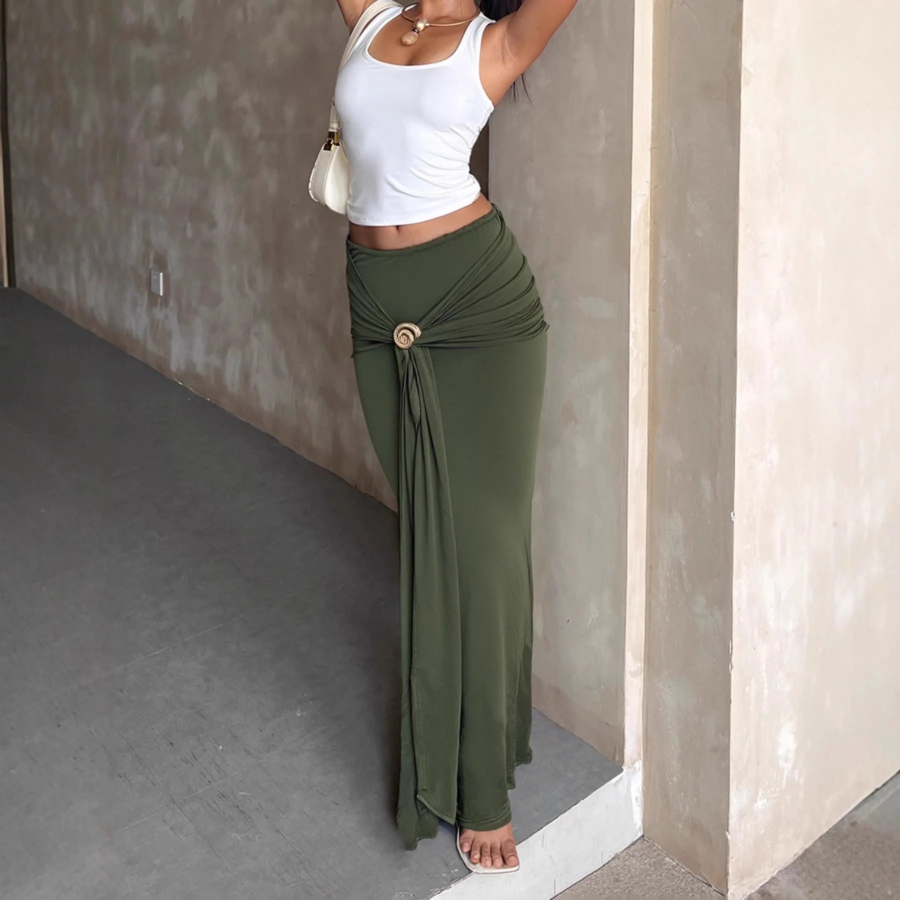 Bianca Low-Rise Maxi Skirt