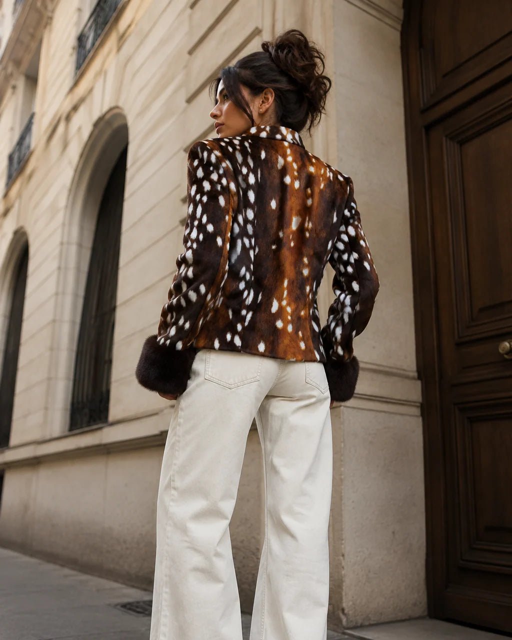 SOERA Julia Stand Collar Faux Fur Bambi Jacket - Jacket - SOERA-492931-PIC-M-16899 M