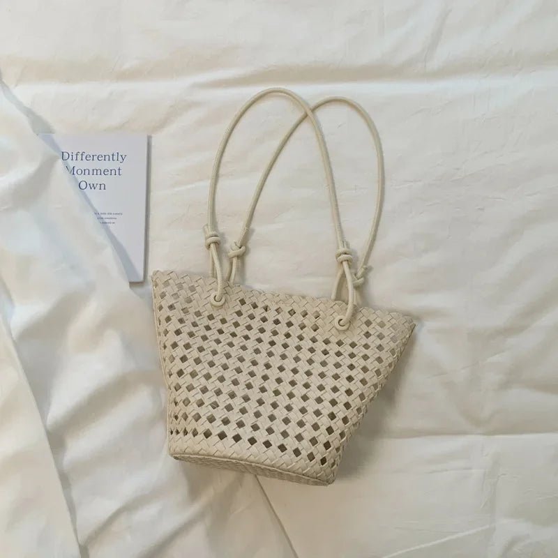 SOERA Matilde Woven Bucket Bag - Bag - SOERA-140483-WHI-OS-69059 White
