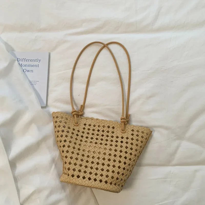 SOERA Matilde Woven Bucket Bag - Bag - SOERA-140483-YEL-OS-01827 Yellow