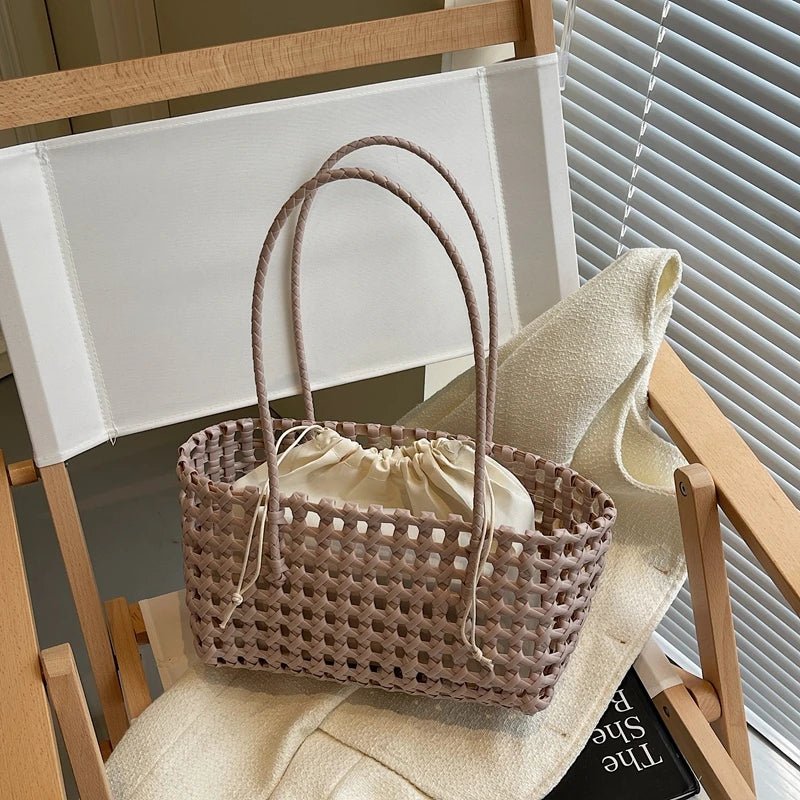 SOERA Claudia Hollowed Shoulder Tote - Bag -  Claret