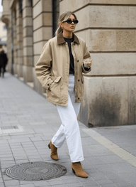 Sara Vintage Utility Canvas Jacket