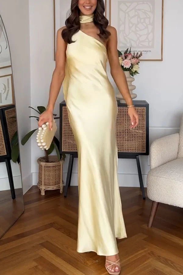 SOERA Sofia One-Shoulder Silk Evening Gown - Dress - SOERA-468995-DEF-OS-78853 L