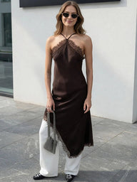Natalie Off-Shoulder Lace Midi Dress