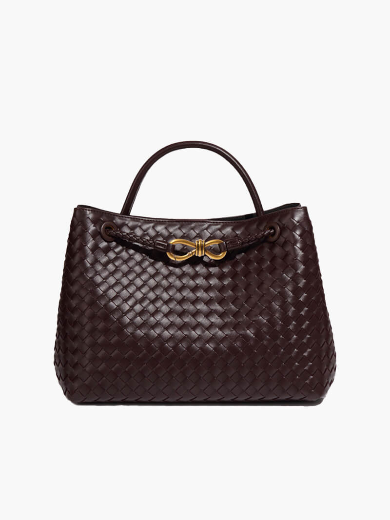SOERA Lucia Woven Bag - Handbags - DBAD2-WK296006 Big Coffee
