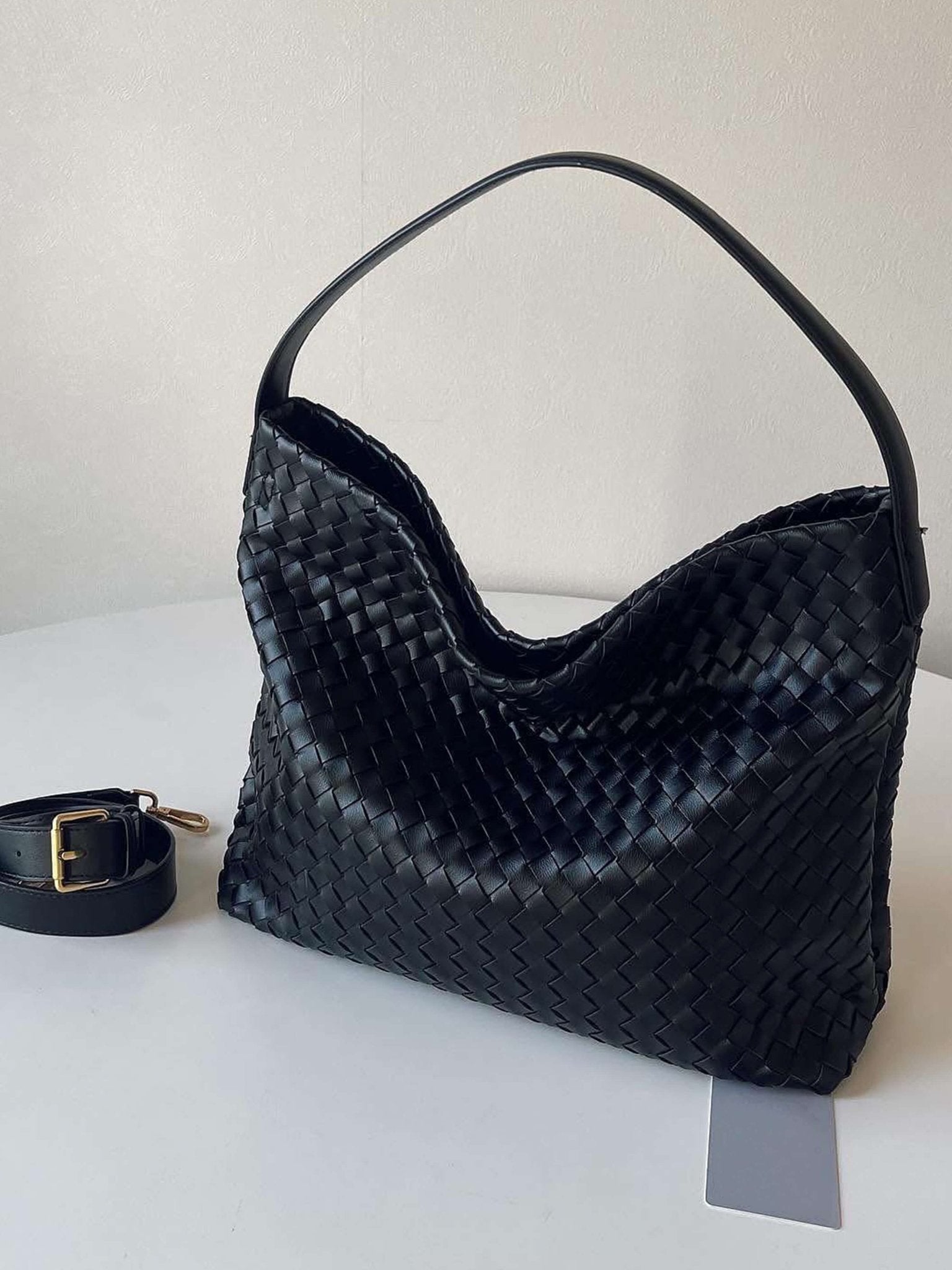 SOERA Margaret Woven Tote Bag - Handbags - Soera-Margaret-Woven-Tote-Bag-Handbag/Burgundy Burgundy Regular