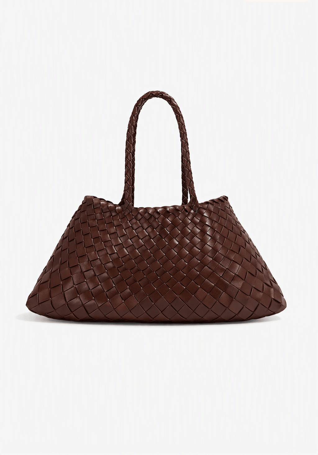 SOERA Marissa Vegan Leather Woven Bag Medium - Handbags - Soera-Marissa-Vegan-Leather-Woven-Bag-Medium-Handbag/Darkbrown Dark Brown Regular