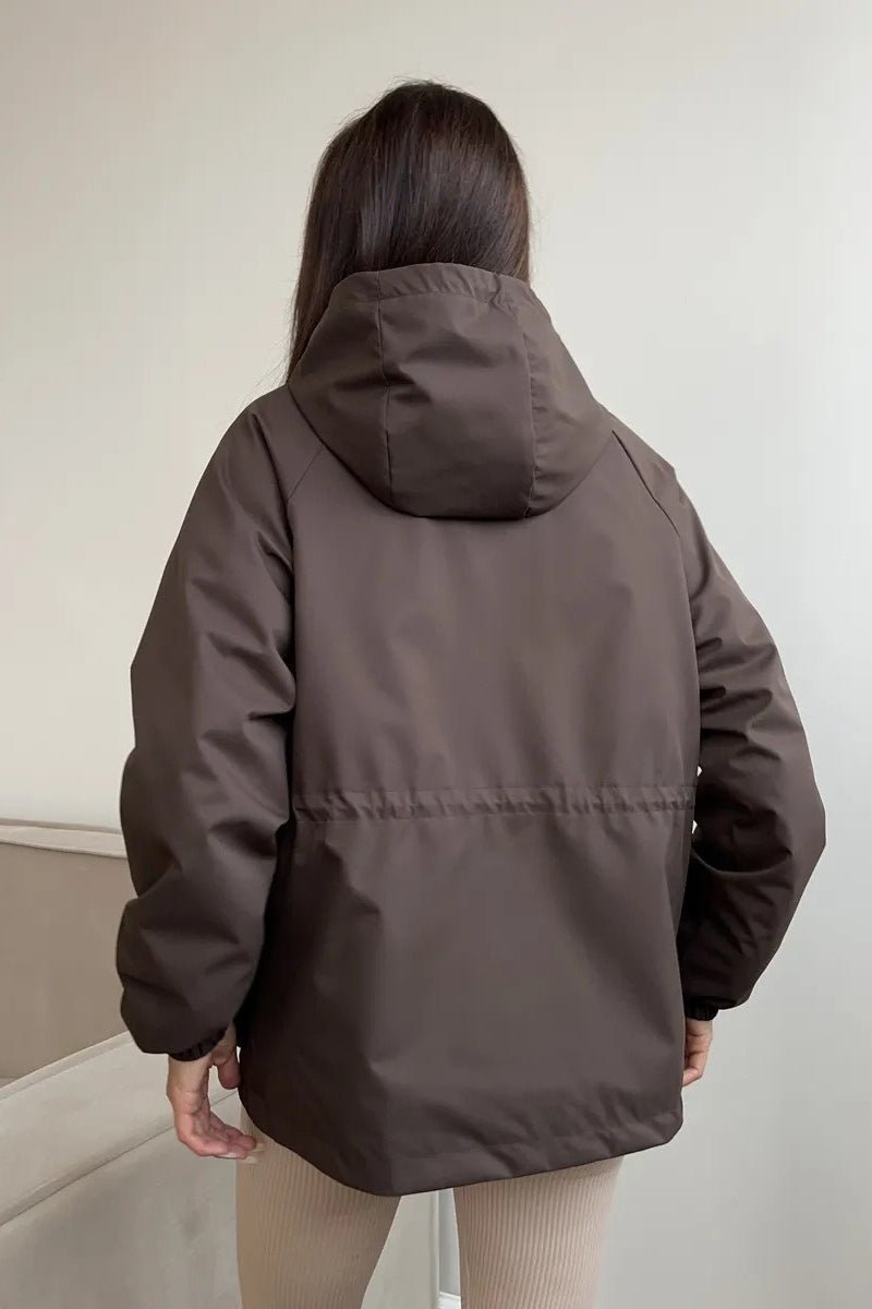 SOERA Adelia Waterproof Hooded Jacket - Jackets - UW1770383550817514773 Brown XL