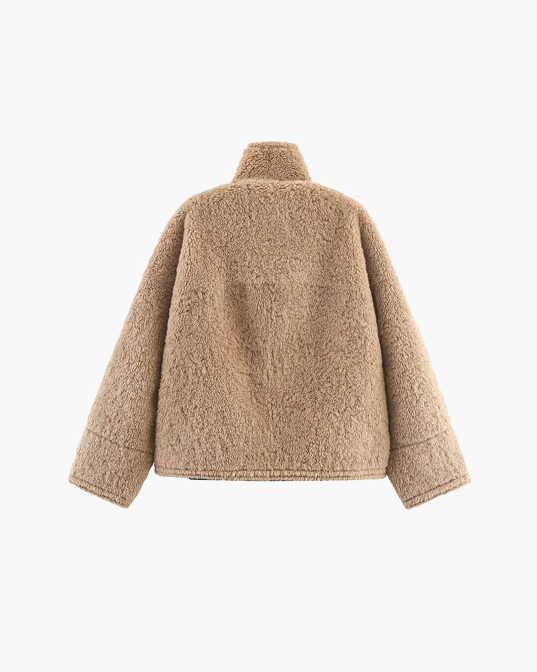 SOERA Carol Stand Collar Faux Fur Jacket - Jackets - 3256810101475923-;bj1763625122511933019 Brown L