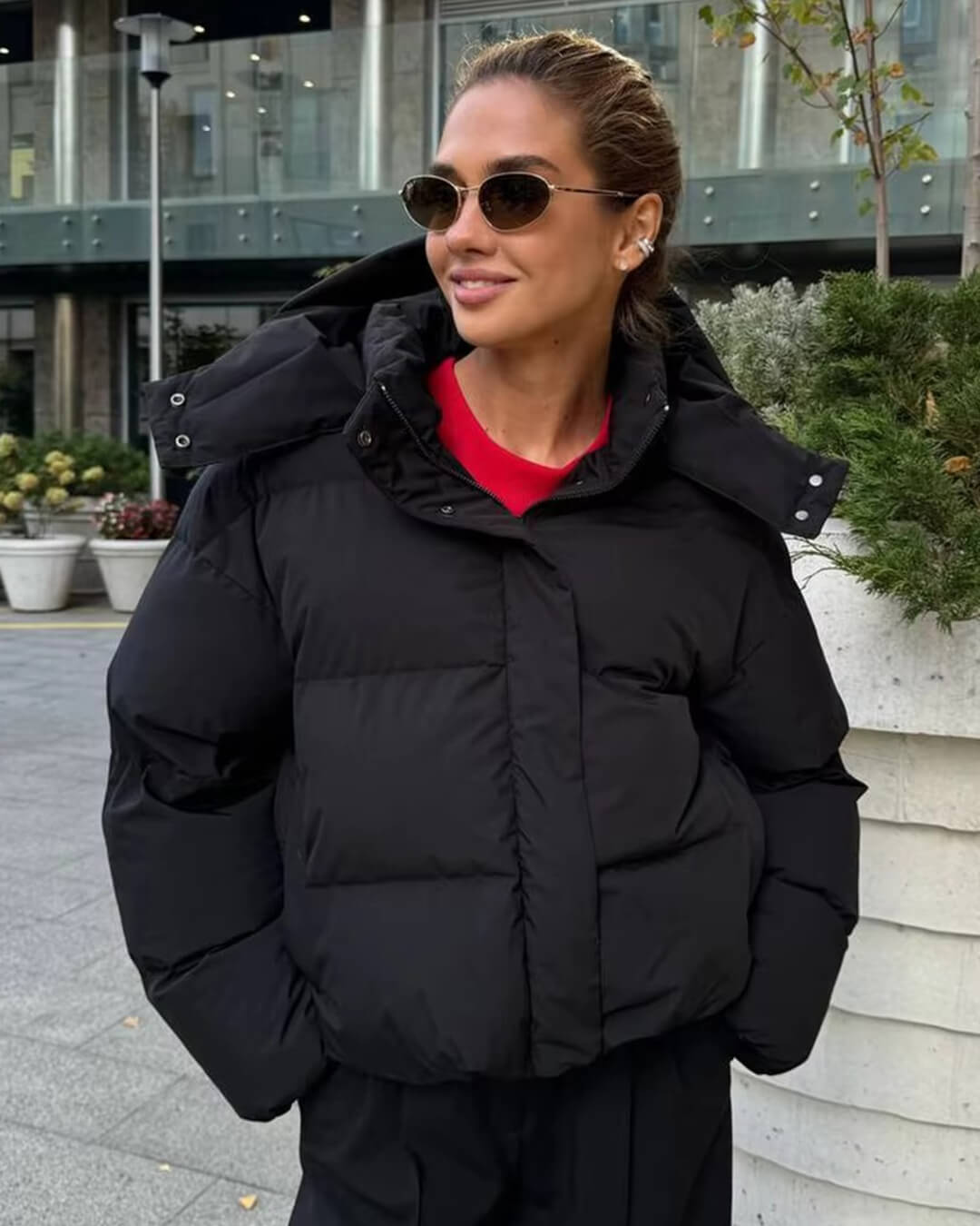 SOERA Hannah Hooded Puffer Jacket - Jackets -  Black S