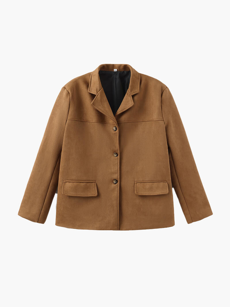SOERA Matilda faux suede Jacket - jackets - DWOD2-WK262004 Brown S