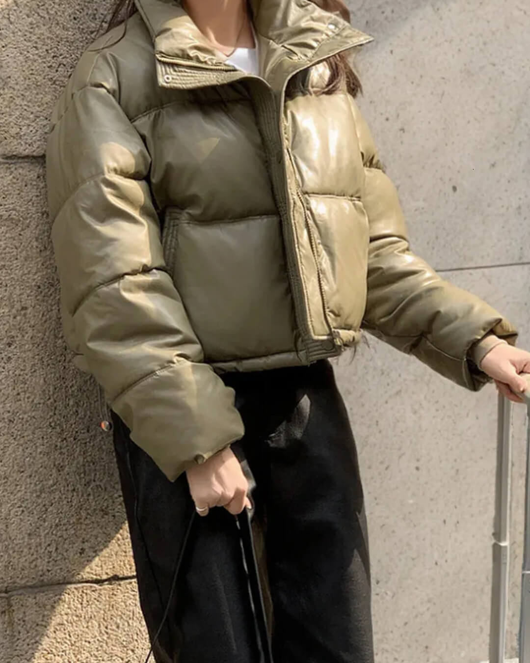 SOERA Mira Puffer Jacket - Jackets - 3256807623832358-;Vl1763625119667166533 Olive L