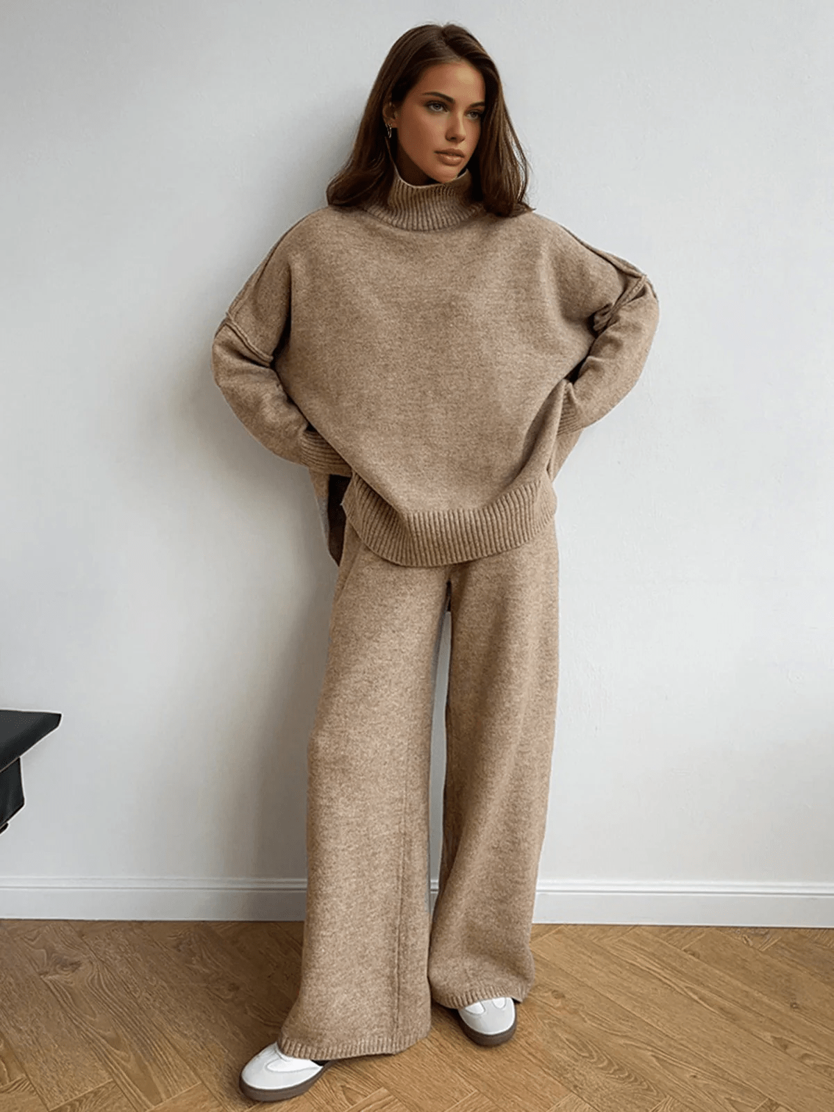 SOERA Isabelle Knit Co - Ord Set - Sets - cL1768690473138360020 Brown XS