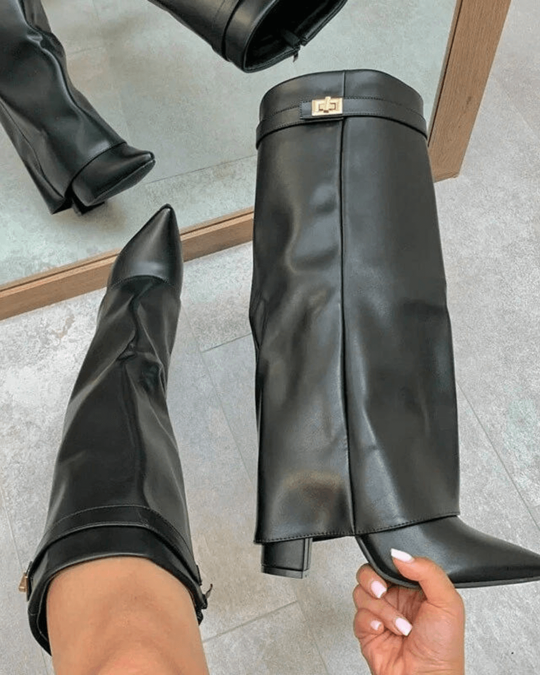 SOERA Kyla Suede Boots - Shoes -  Black Began Leather 37