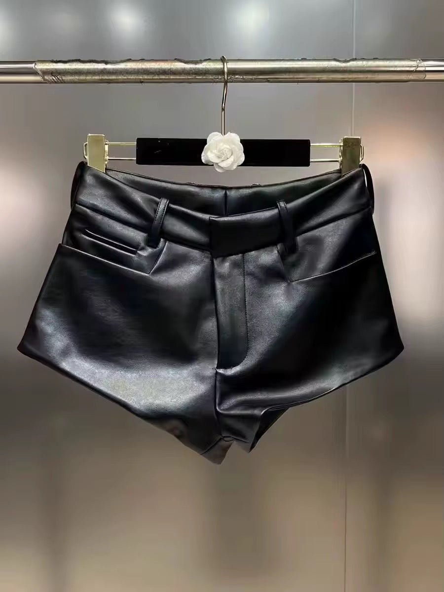 SOERA Henna Mini Leather Shorts - Shorts - Hr1767602680259923290 L